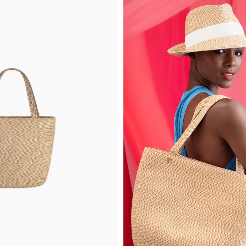 Eric Javits classic squishee tote in original peanut